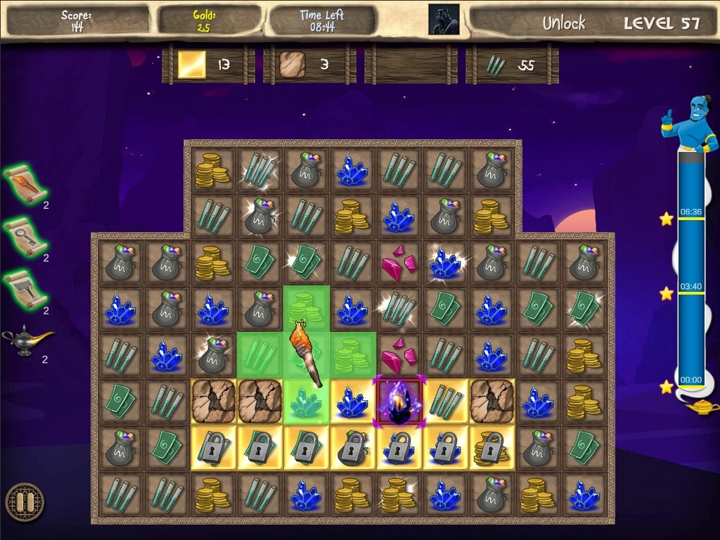 Arabian Treasures: Midnight Match screenshot 2
